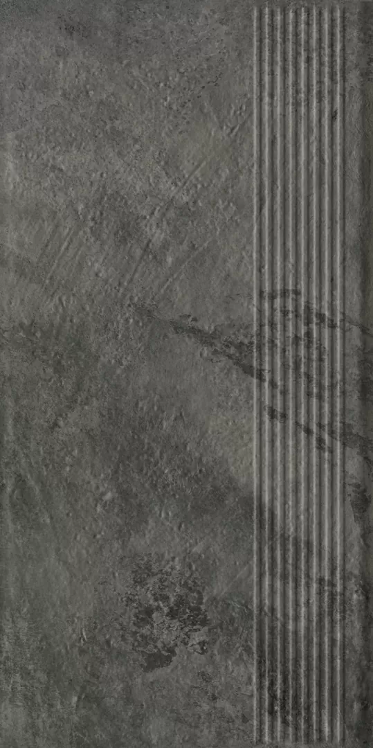 Клинкерная плитка Ardis Dark Stopnica Prosta Struktura Mat 30x60
