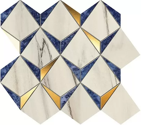Мозаика 9MDN Marvel Diamonds Bianco Ultramarine 35,8x32,9