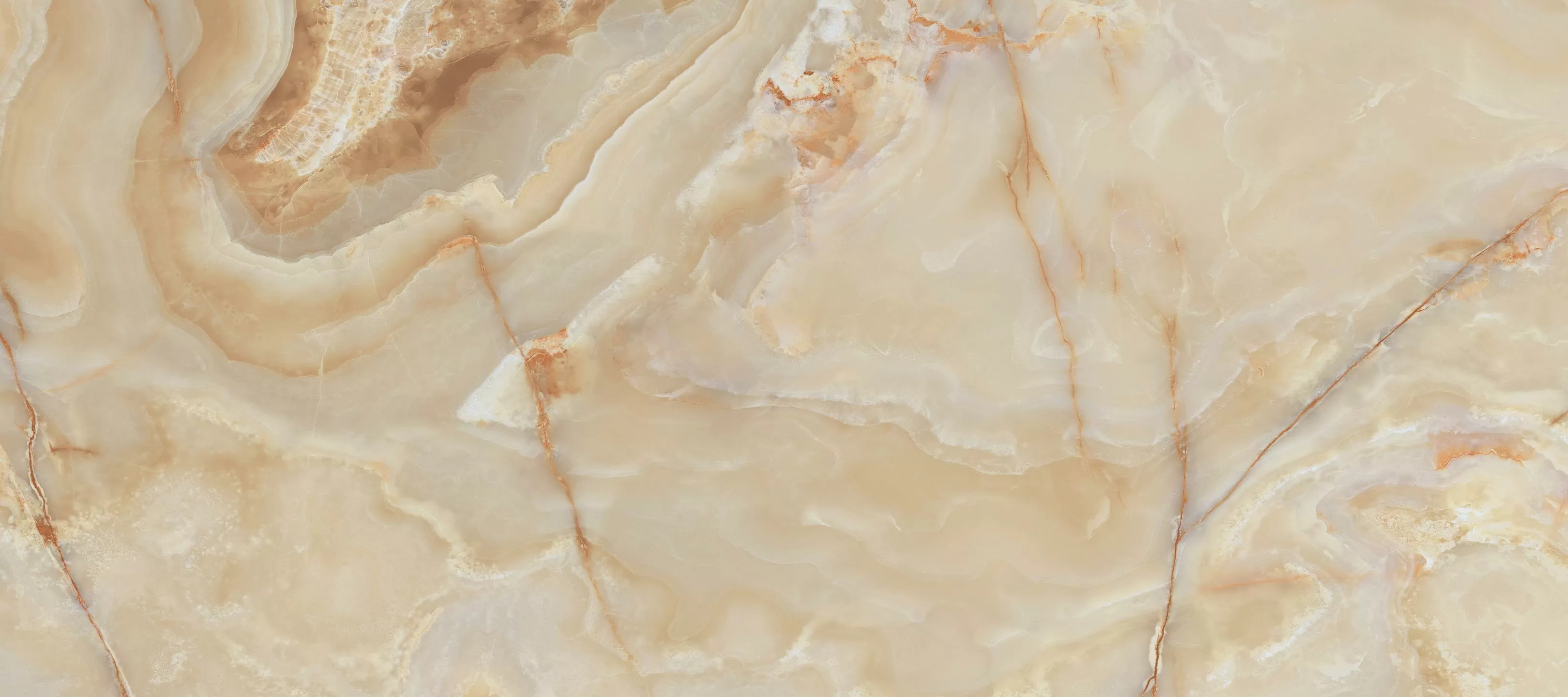 Керамогранит 765410 Onyx&More Golden Onyx Glossy Ret 80x180