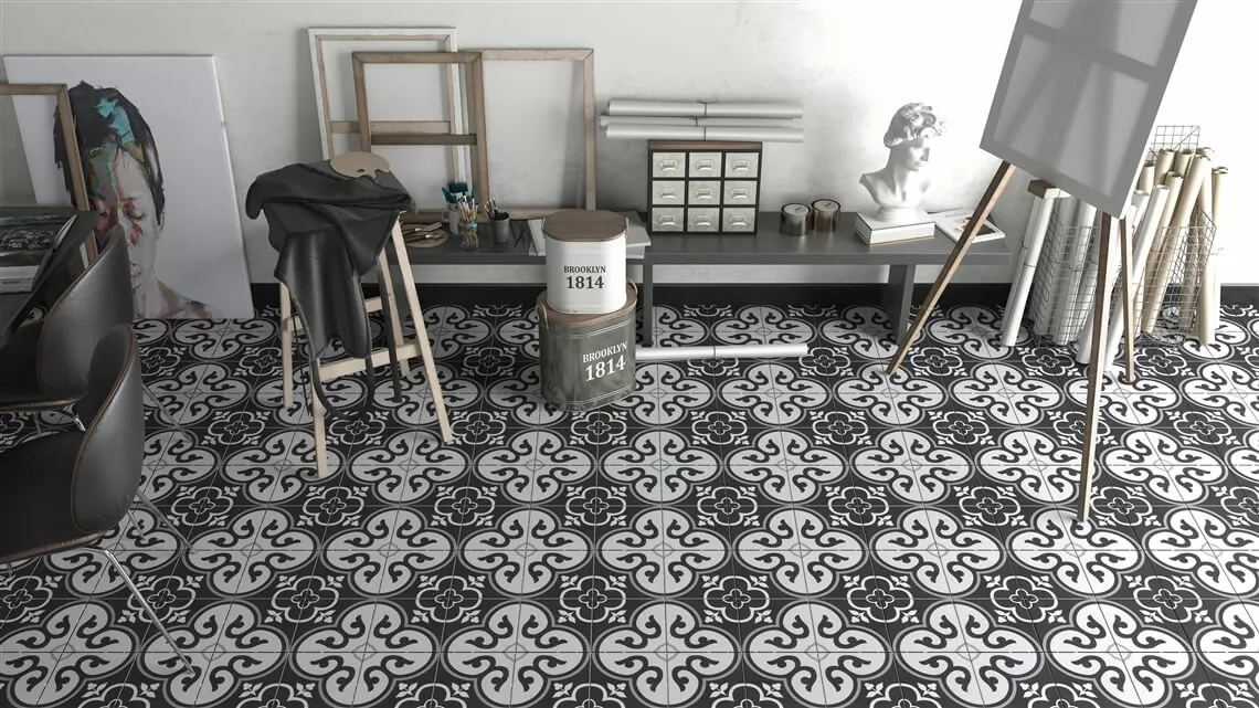 Керамогранит S17611 Viola Black Matte 20х20