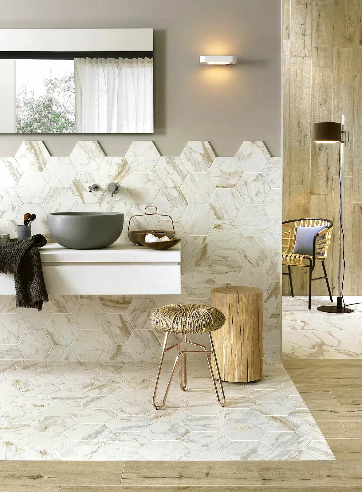 Плитка R4UK Bistrot Strut. Natura Marfil 40*120