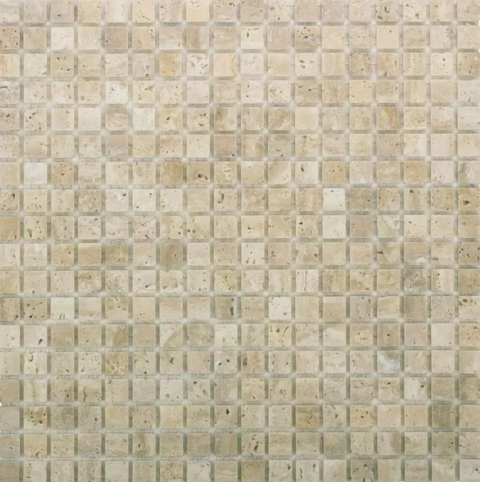 Мозаика DAO-532-15-4 Travertine камень 1,5х1,5 30х30