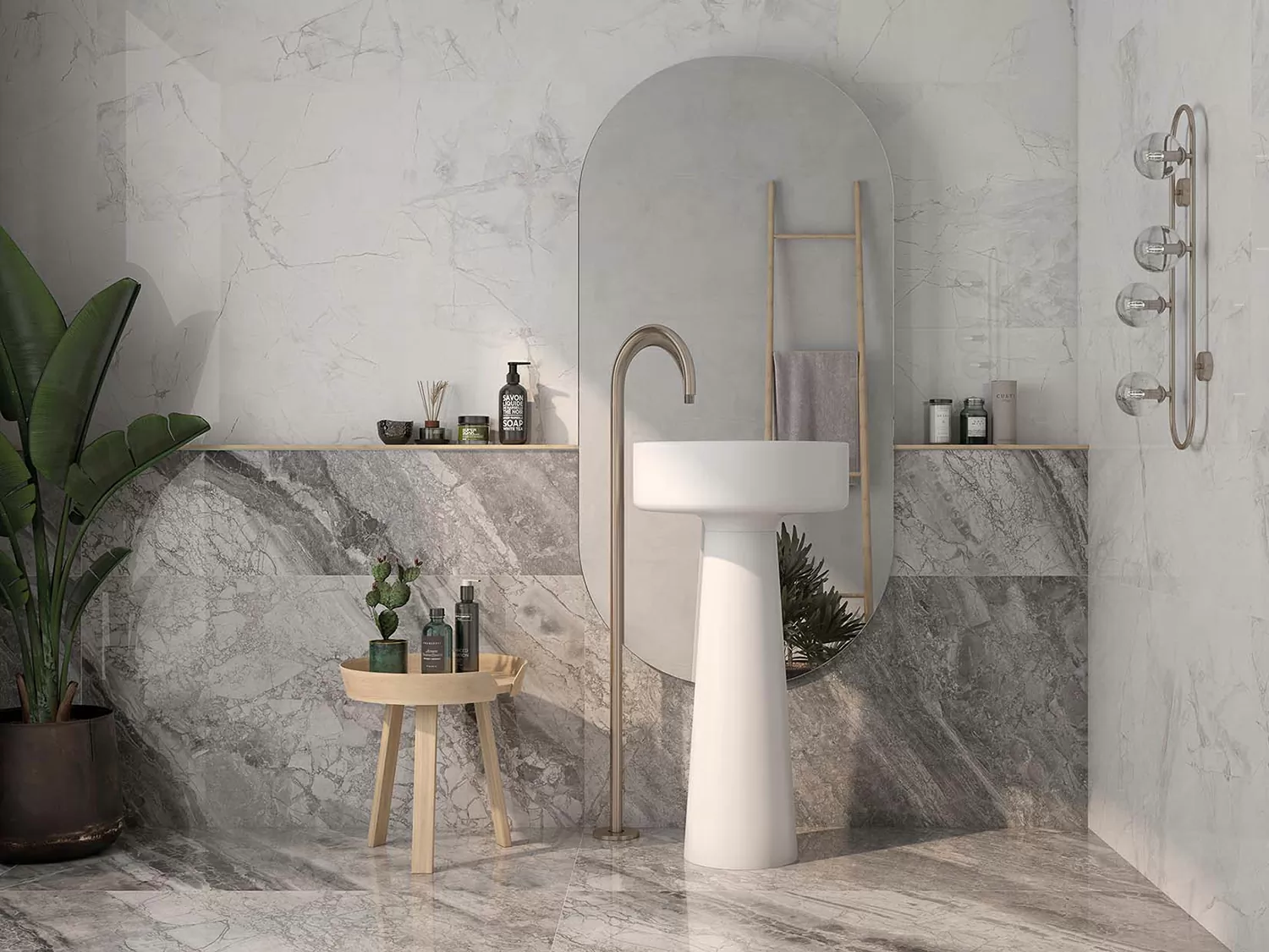 Плитка Mystic Invisible White Vecchio 40x120