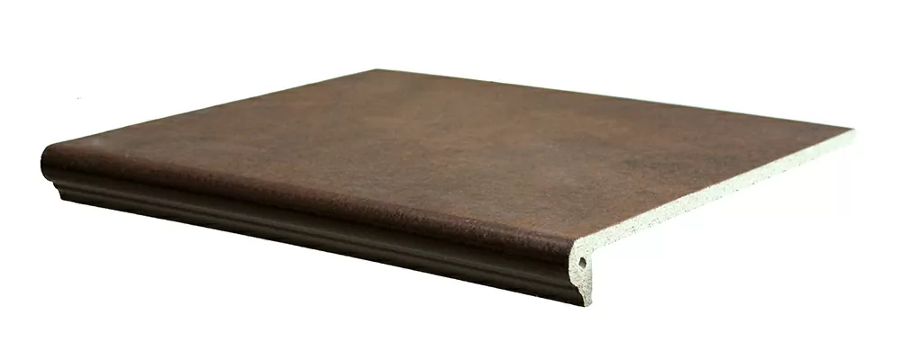 Клинкерная плитка Ступень флорентийская 124 Umbra Braun 36x32x9,5