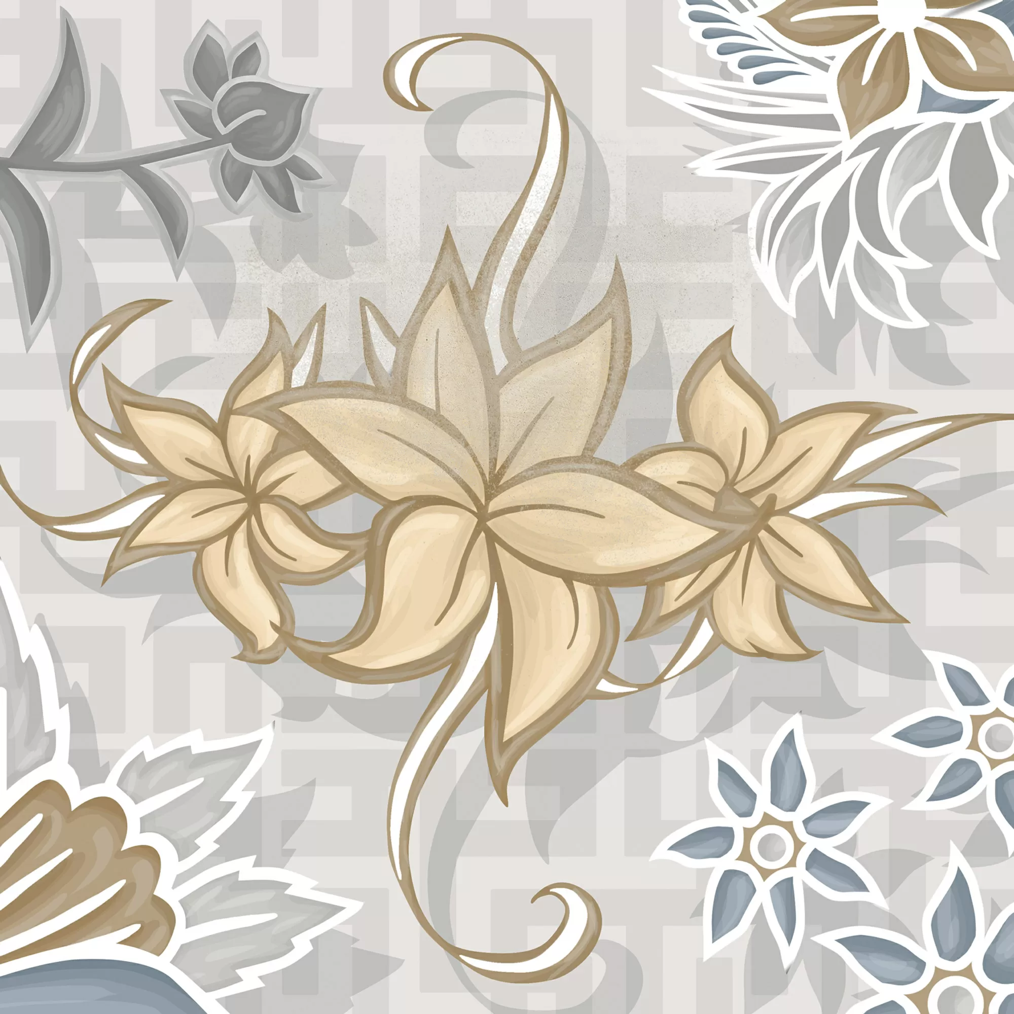 Керамогранит Flore Gris 20x20 (микс)