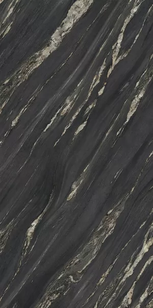 Керамогранит UM6L157674 TROPICAL BLACK Lucidato Shiny 6mm 150х75