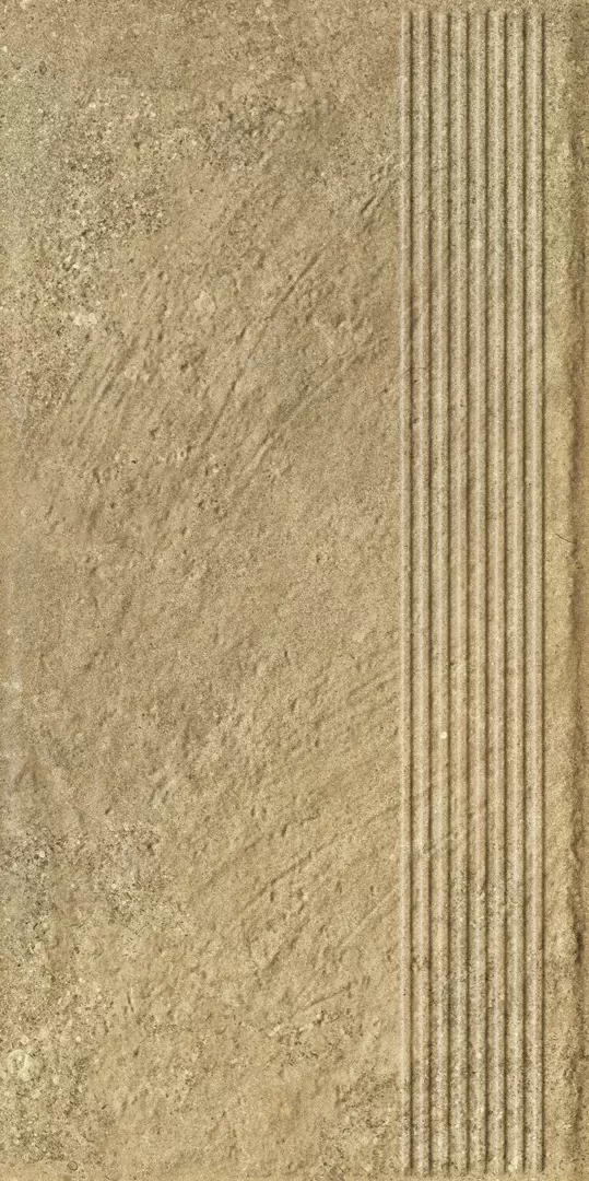 Клинкерная плитка Eremite Beige Stopnica Prosta Struktura Mat 30x60