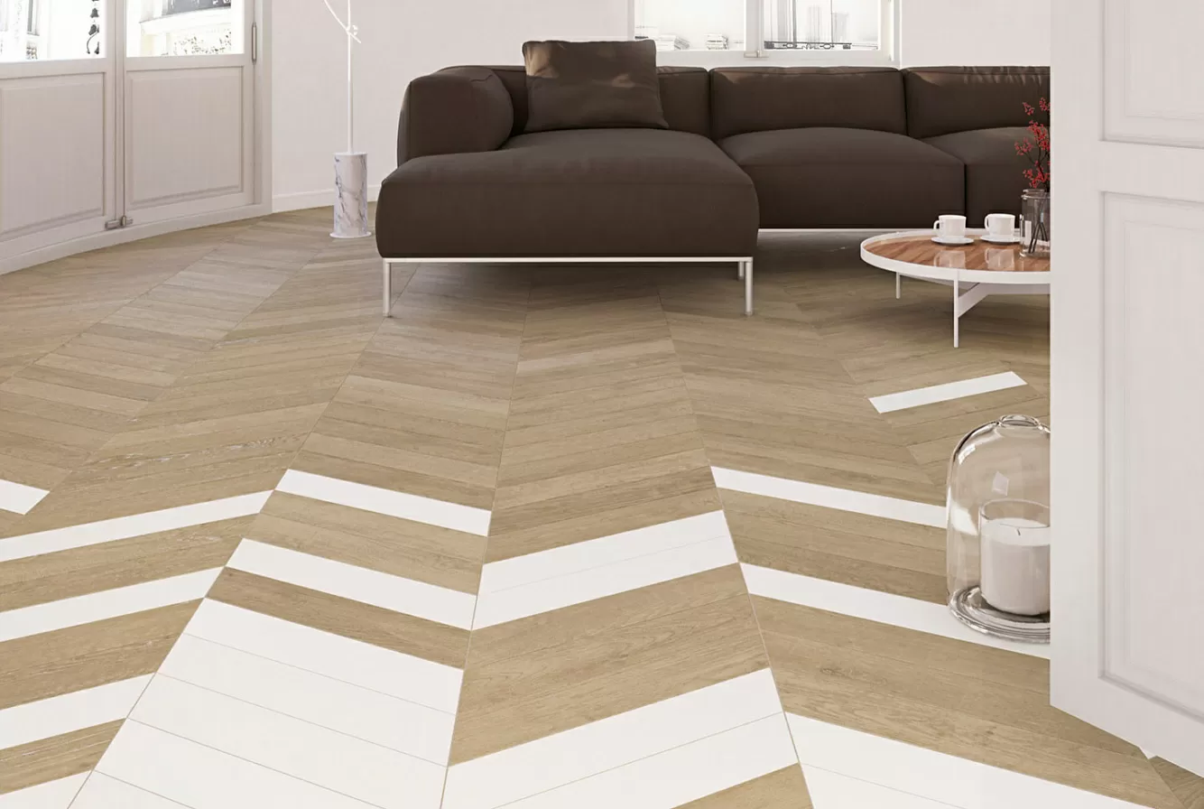 Керамогранит 120276 CHEVRON A WOOD MID 9.8x52.2