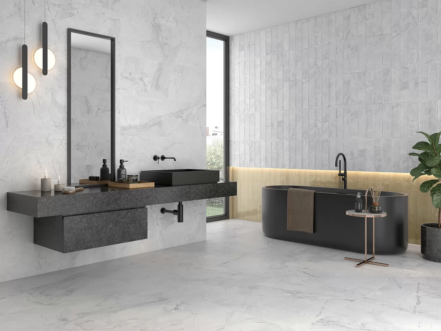 Плитка Mystic Invisible White Vecchio 40x120