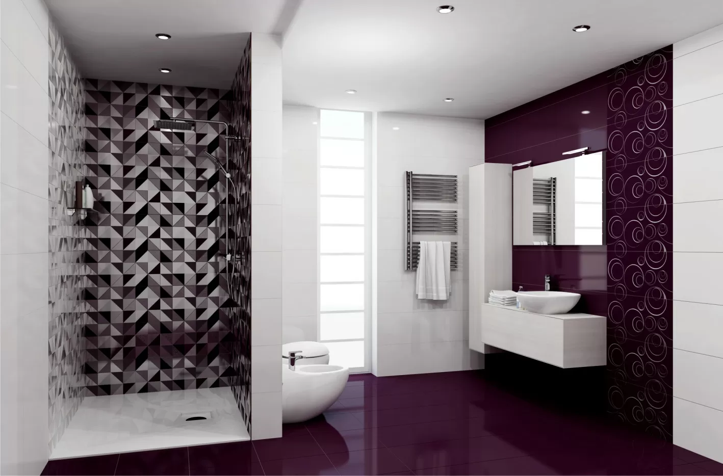 Плитка Decor Stella Geometrico Grigio 63x31.5