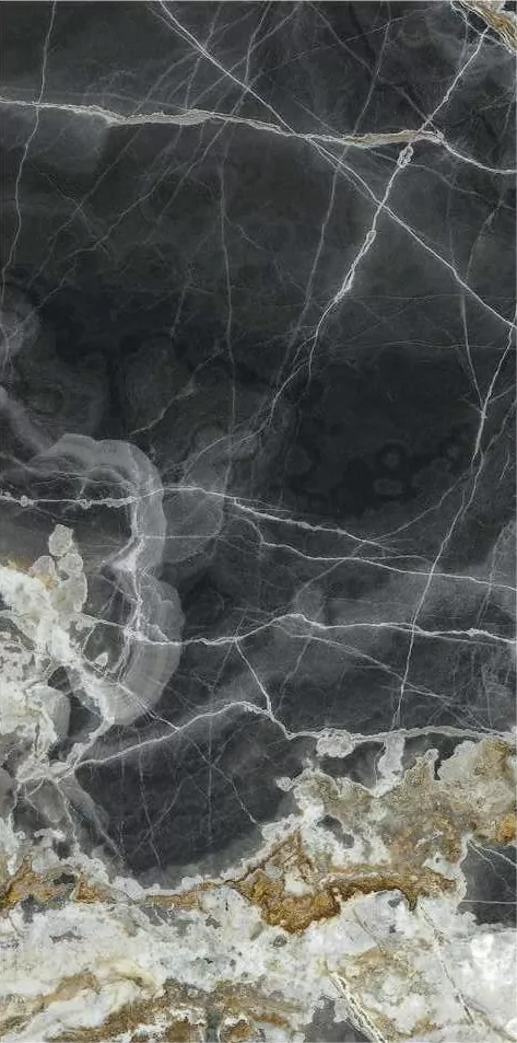 Керамогранит L175563MF6 Marmi Black Onyx Lucido 150x75