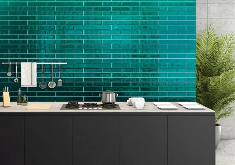 Плитка MAIOLICA GLOSS AQUAMARINE 7.5x30