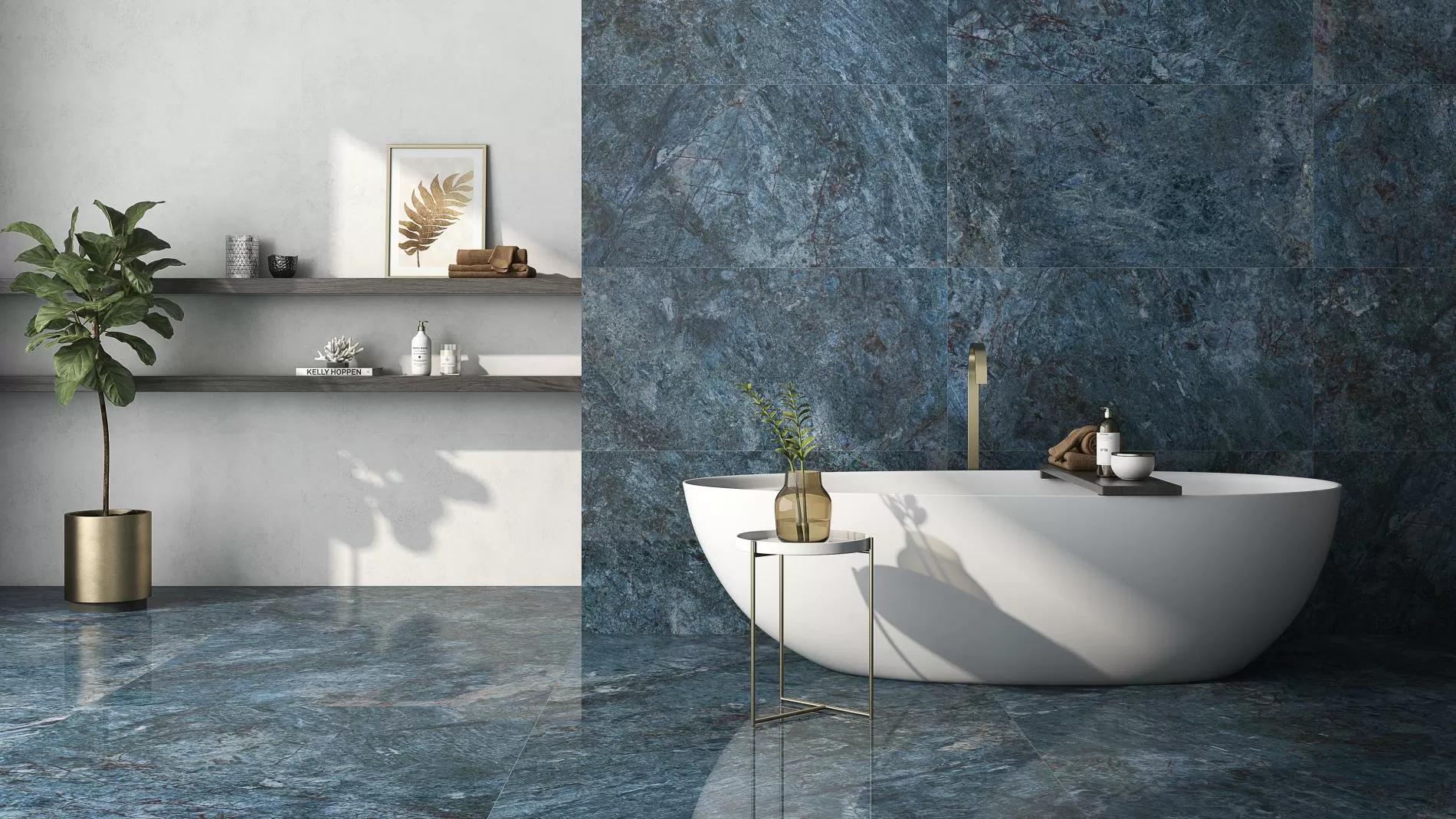 Керамогранит Cr.Lux Kionia Azzurro Pol Ret 60x120