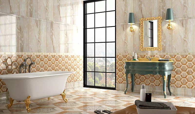 Плитка Decorado Cibeles A beige 25x75