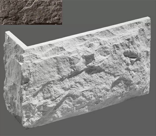 Искусственный камень Угловой элемент Бретань 740 33,5/10x20x2.5
