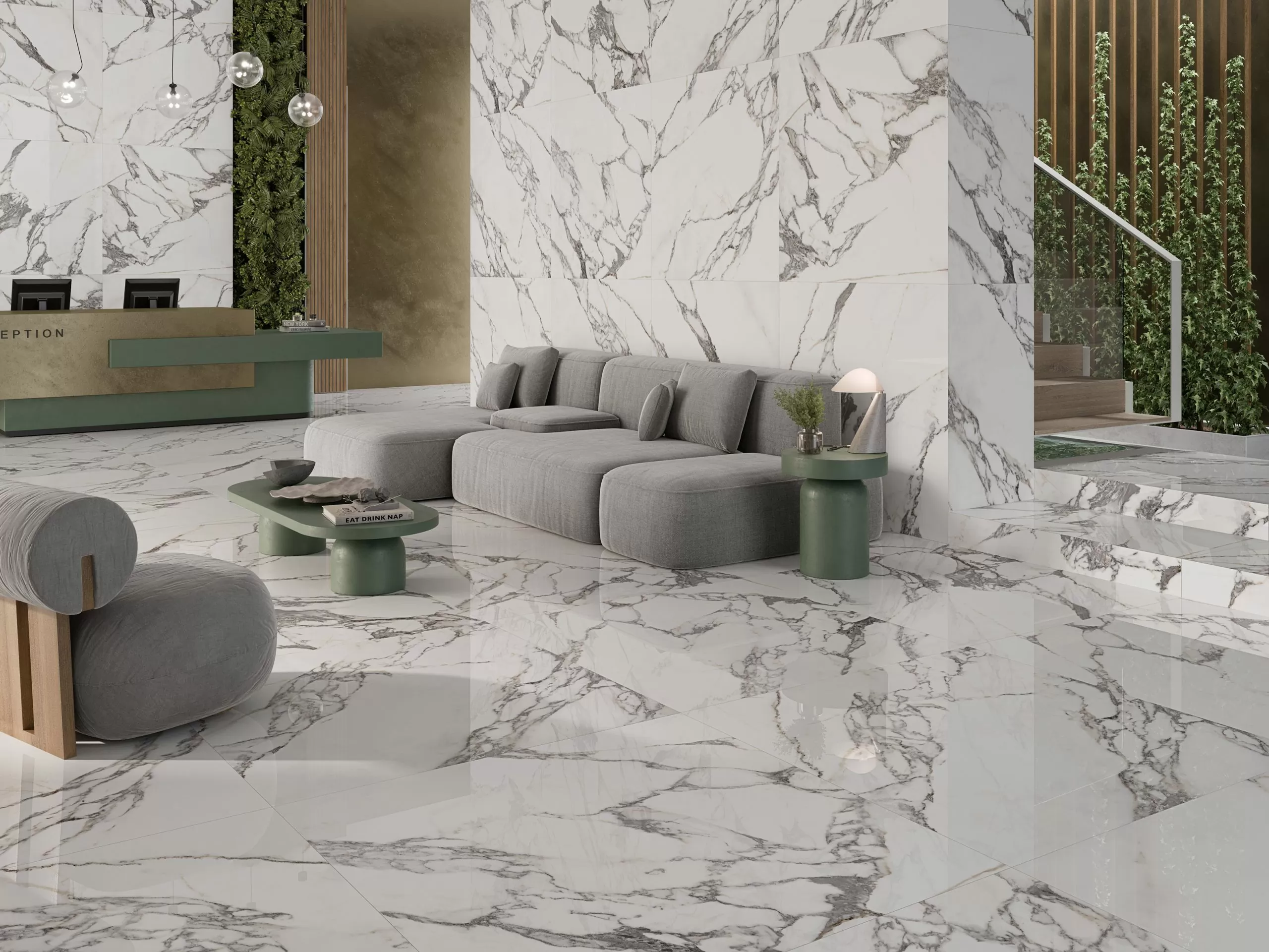 Керамогранит Opera White 3D Soft Brillo Lap 60x120