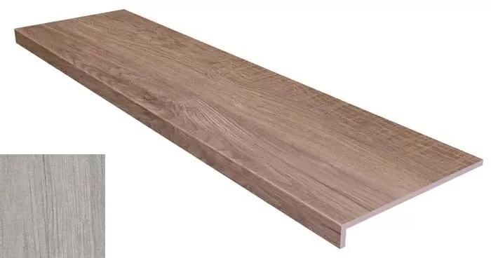 Клинкерная плитка 904632 Ступень фронтальная Ordesa Gris 31.5x120