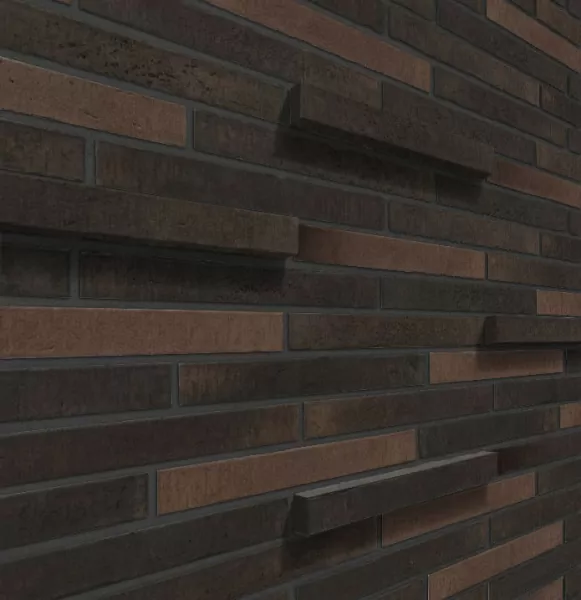 Искусственный камень Ригельный кирпич Сиэтл 3D Mix 1 36,5x5x3