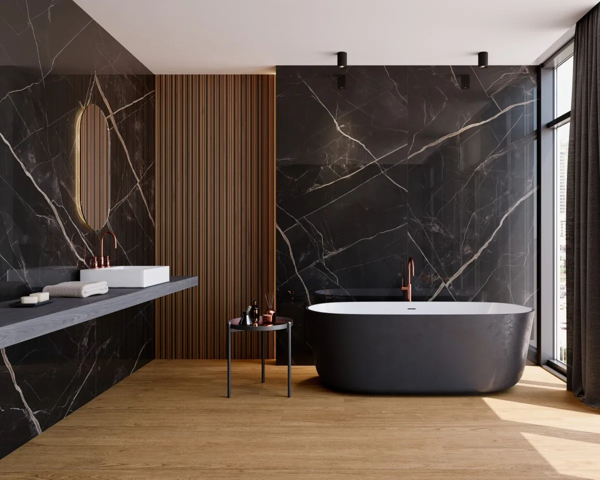 Керамогранит 44C9919 Calacata Black Satinado 60x120