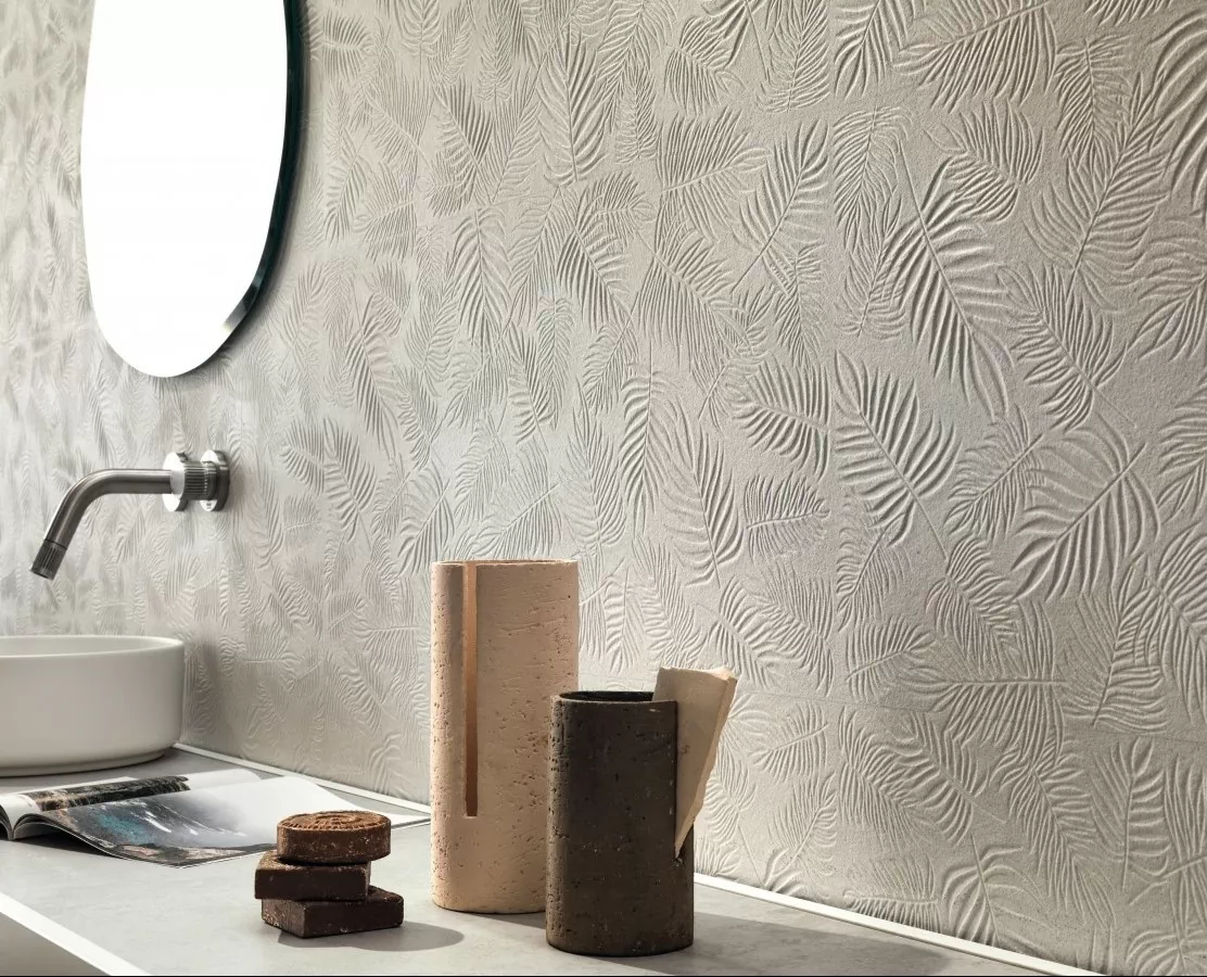 Плитка A57T 3D Wall Carve Field White 40x80