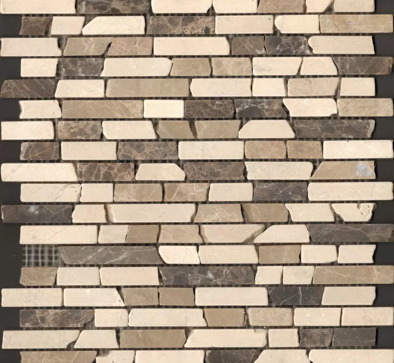 Мозаика Broken Mix натур. мрамор сетка 30.5x30.5
