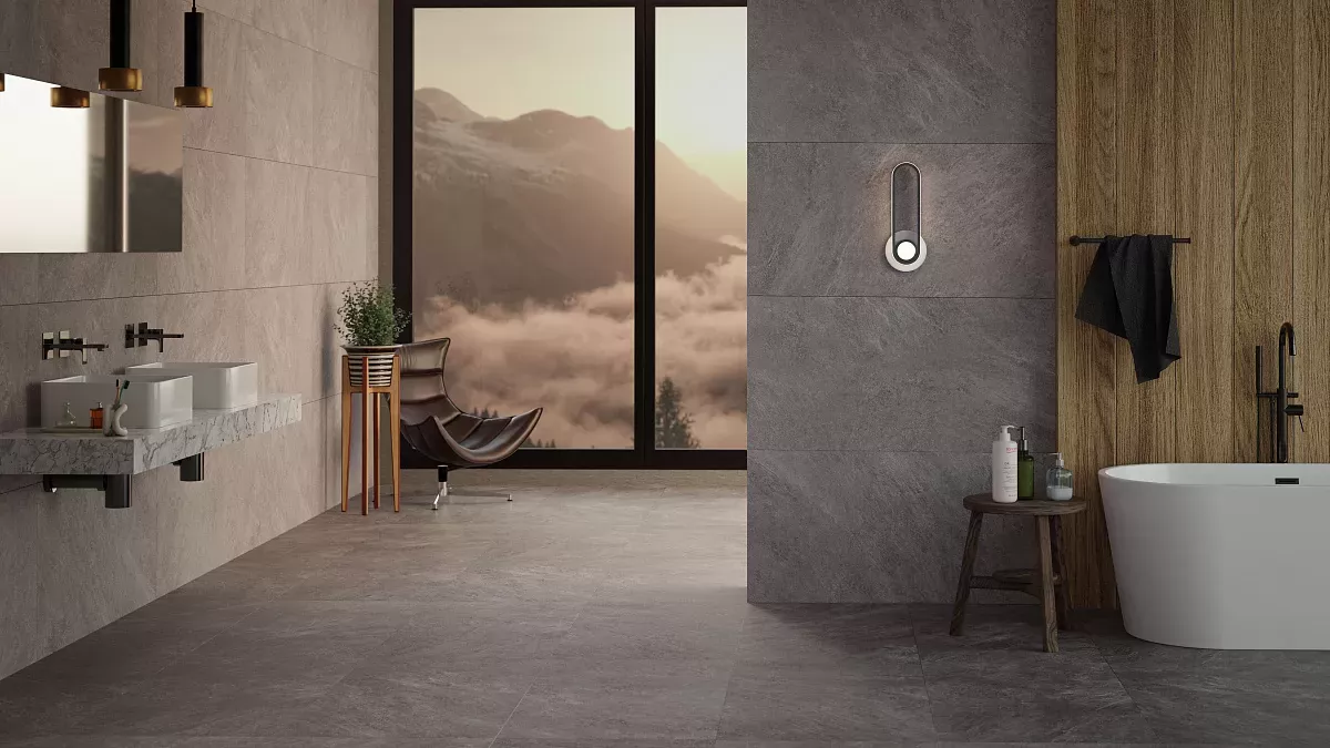 Керамогранит Rock Anthracite 60x120