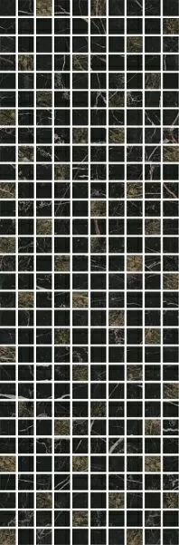 Плитка MM12111 Астория черный мозаичный 25x75