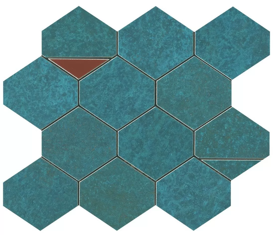 Мозаика 9BNV Blaze Verdigris Mosaico Nest 29.4x25.8