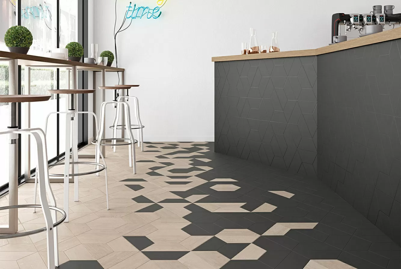 Керамогранит 120276 CHEVRON A WOOD MID 9.8x52.2