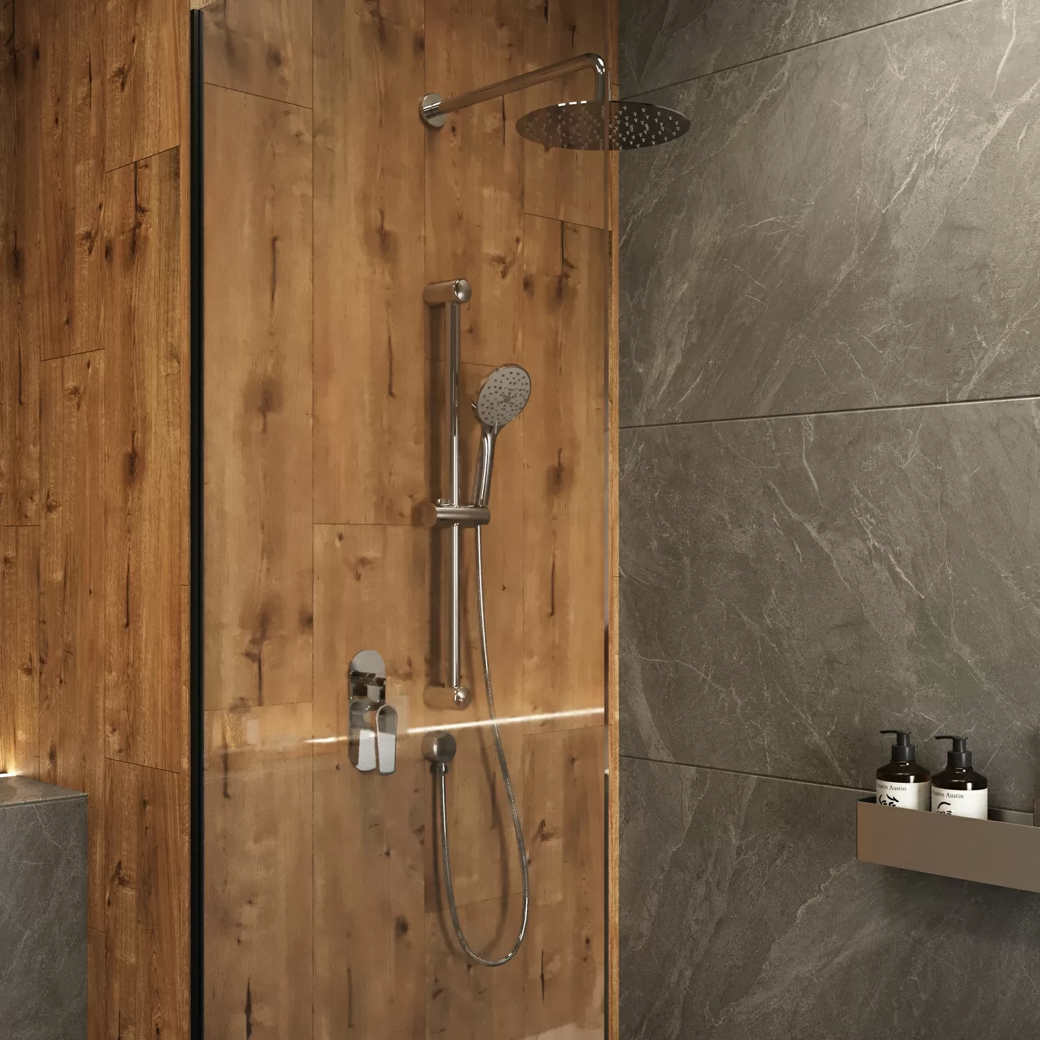 Керамогранит 17428 Cambio темно-серый ректификат 60x120