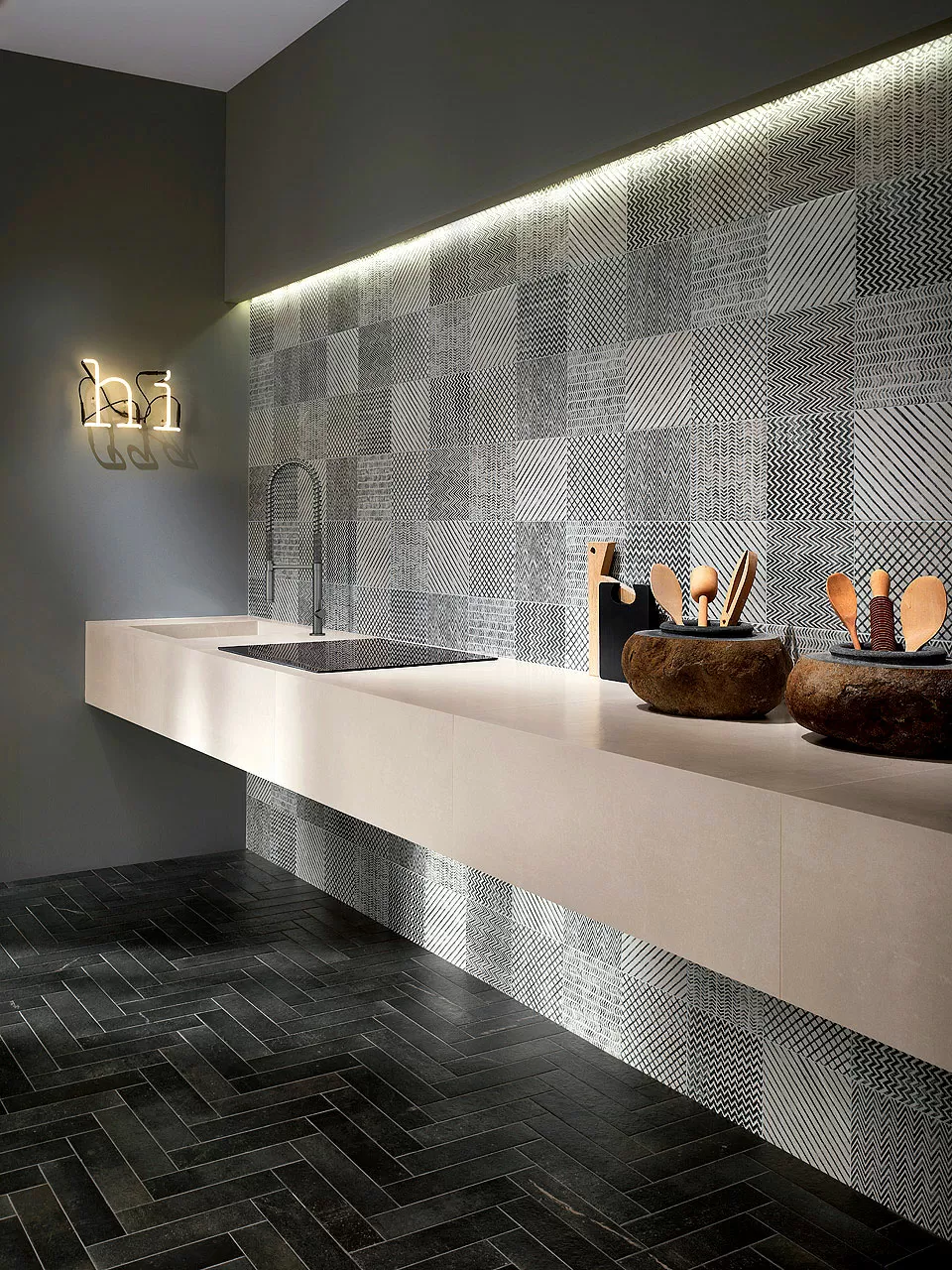 Плитка fRHI Maku Rock Grey 25x75