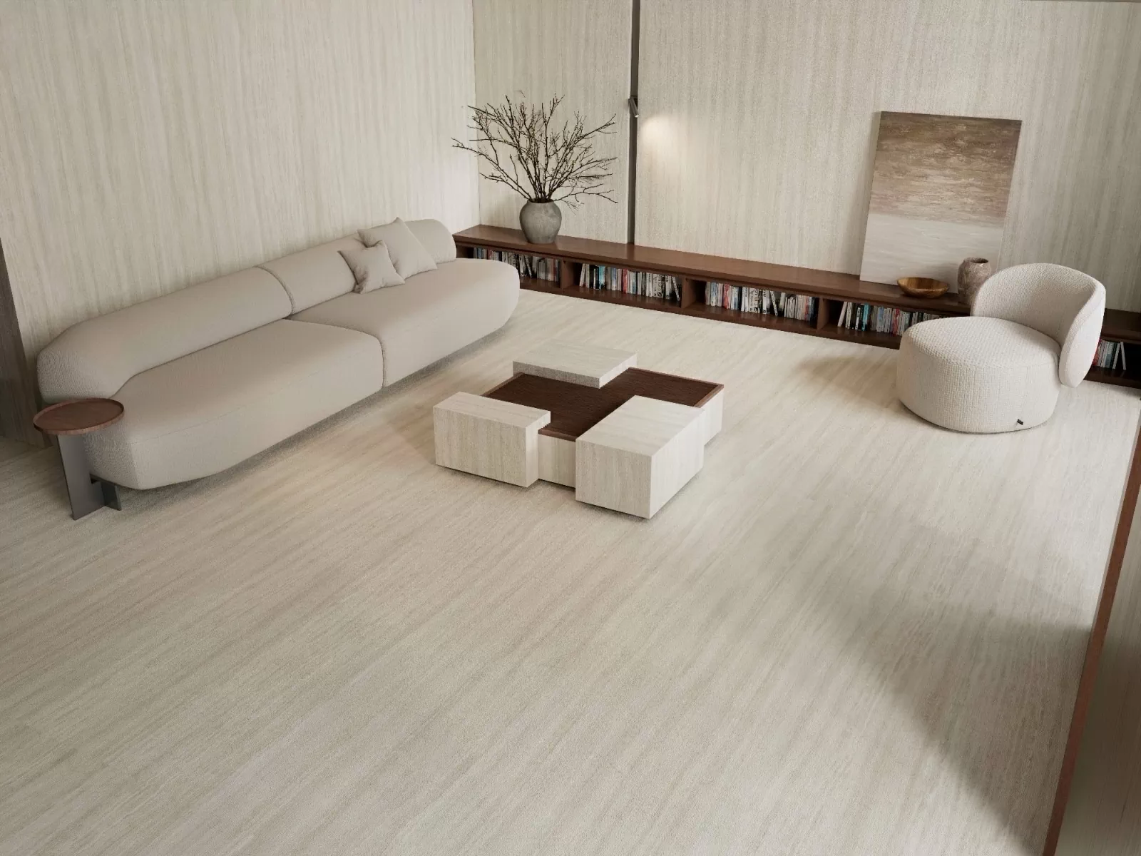 Керамогранит MN139AY281206 Travertine Navona Matt 6mm 120x280