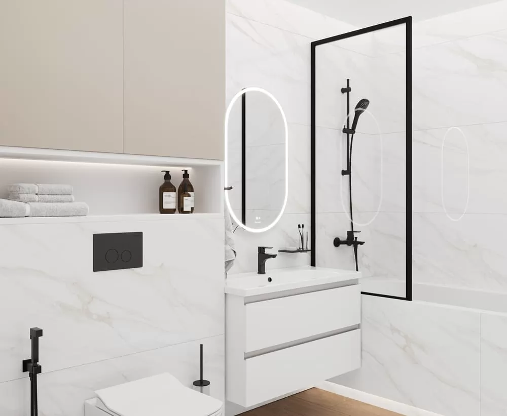 Керамогранит Calacatta Clarity Gold Белый Полированный 60х60
