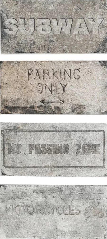 Керамогранит 1048425 New York Road Signs Mix Soho 10x20