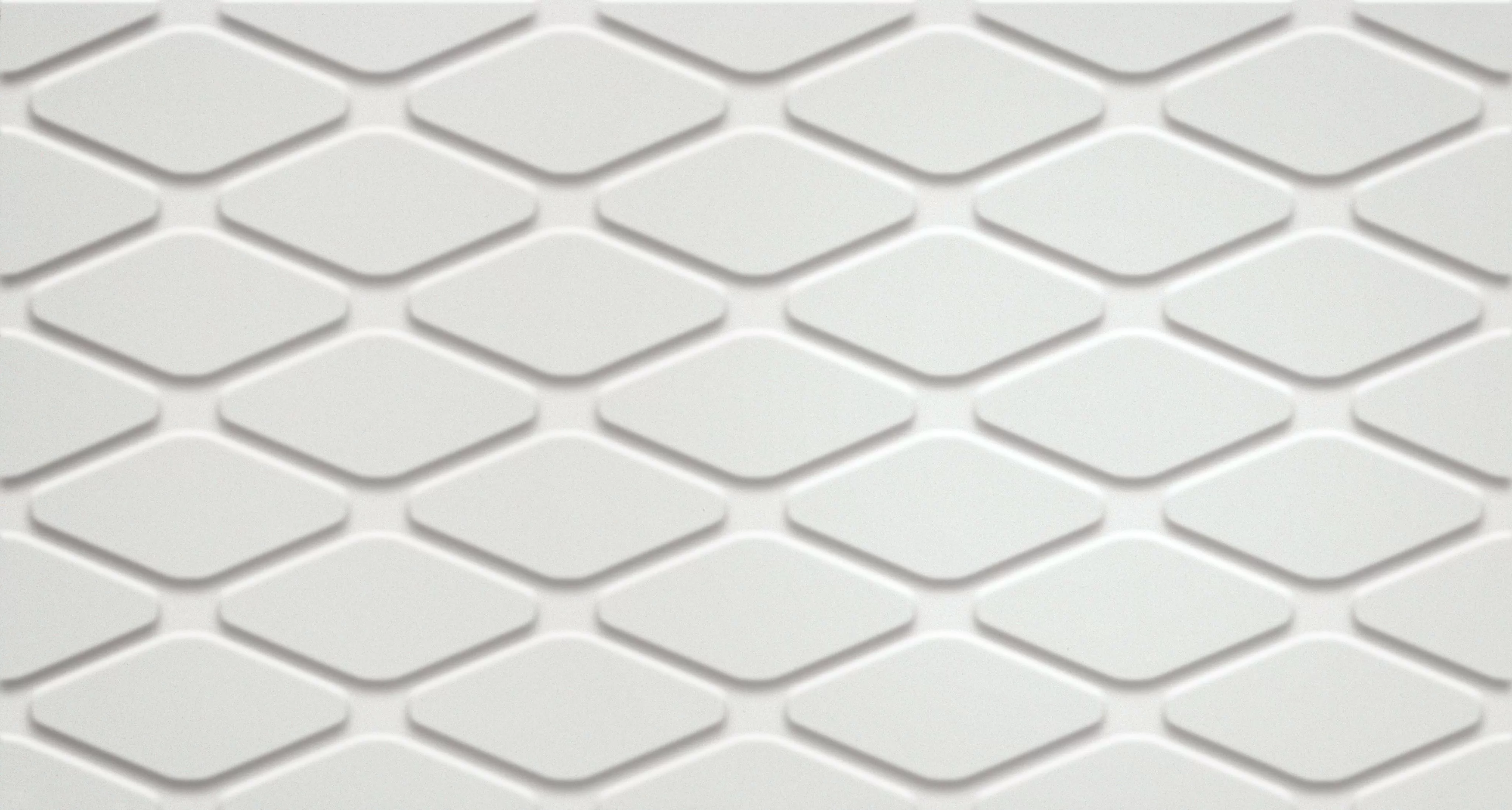 Плитка 600010002253 3D White Rhombus Matt/3Д Вайт Ромбус Матт 30.5x56