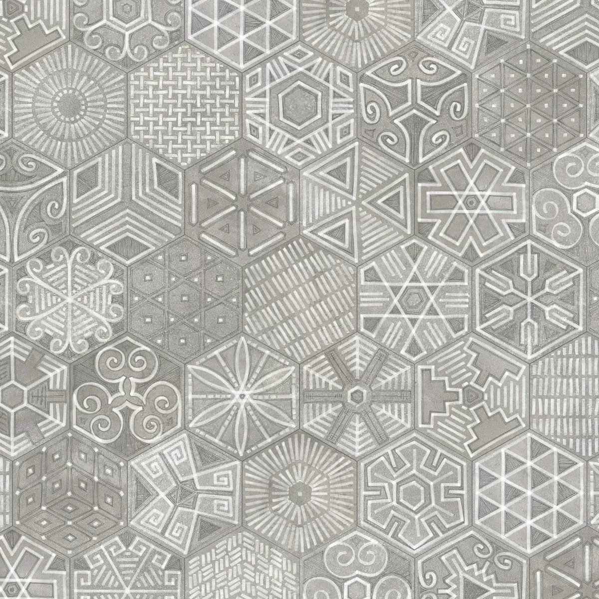 Керамогранит Hexagono Igneus Cemento Mix 23x26,6