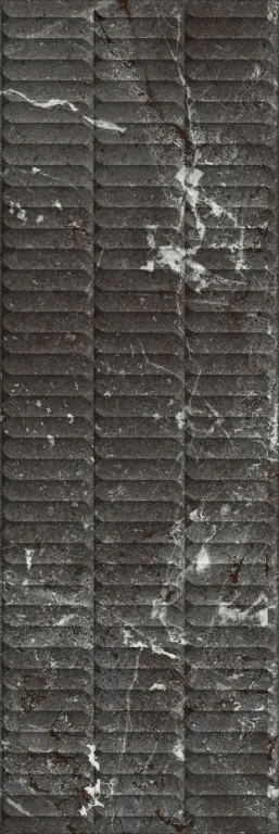 Плитка KM3090B0170R Тубкаль чёрный глянцевый структура обрезной 30x89,5x1,05