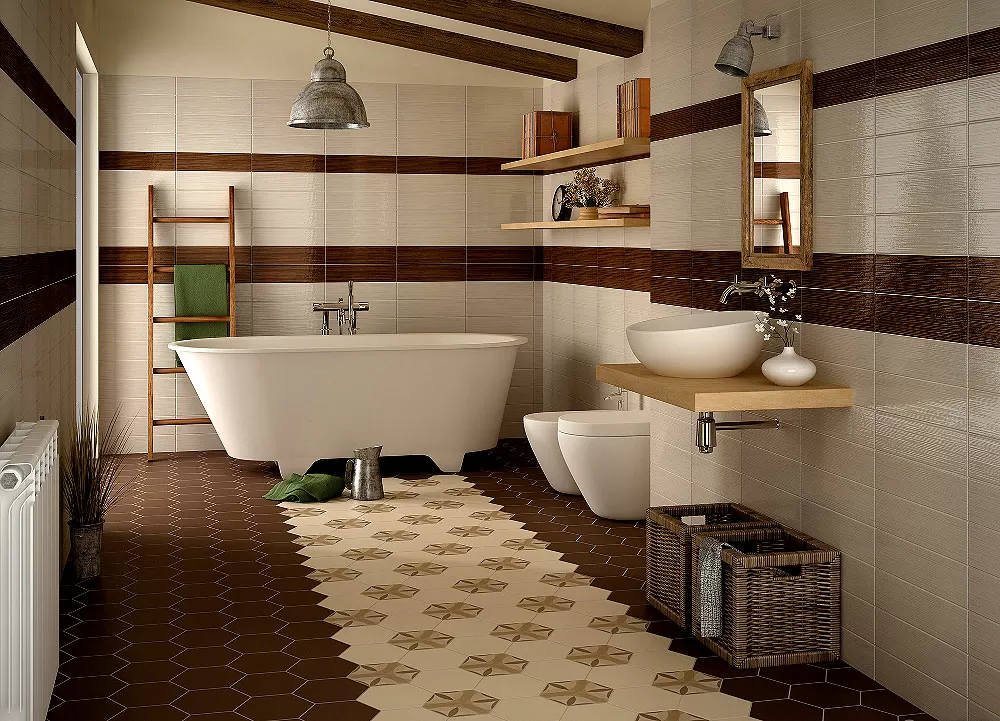Керамогранит 21357 Hexatile Harmony B&W 17,5x20