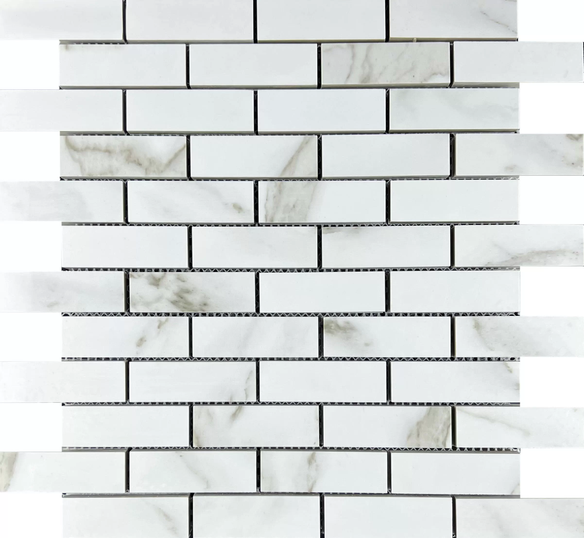 Мозаика Mosaic Statuario Eva brick bone 32.1x29.9