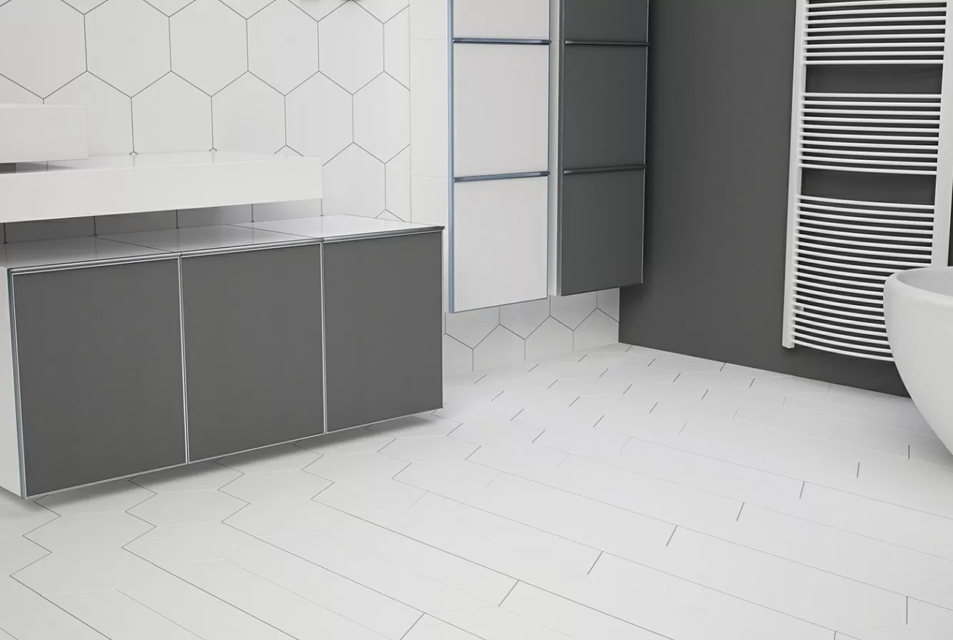 Керамогранит 113838 HEXA FLOOR R9 ASH GREY MATT 20x23