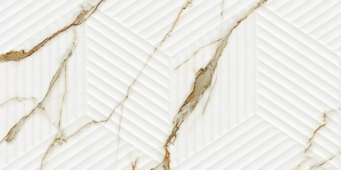 Плитка LE63063A-F53 Bianco Carrara Oro Cubo Rectificado 30х60