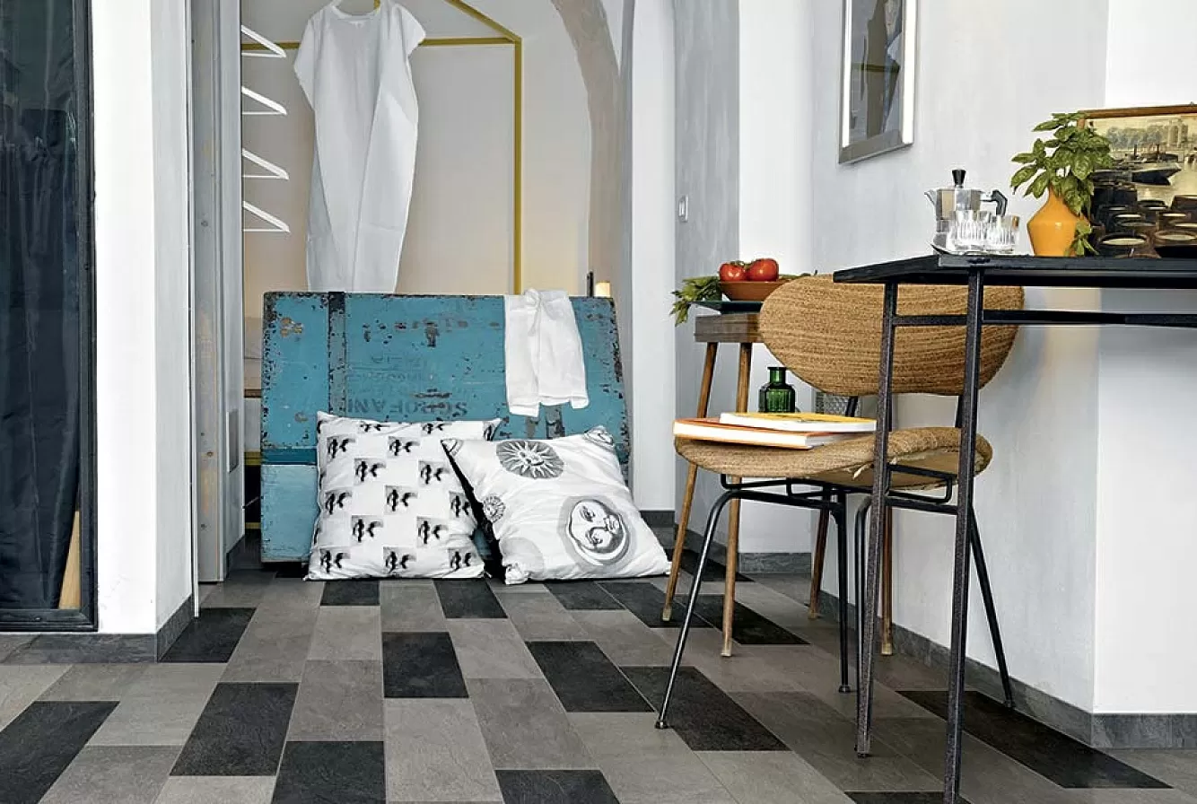 Керамогранит 738651 Ardoise Ivoire Grip Ret 80x80