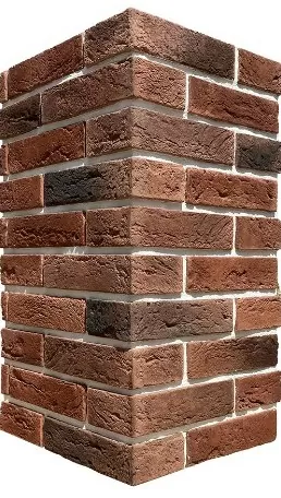 Искусственный камень 385-75 Дерри брик угол 18,5х8,5x4,8