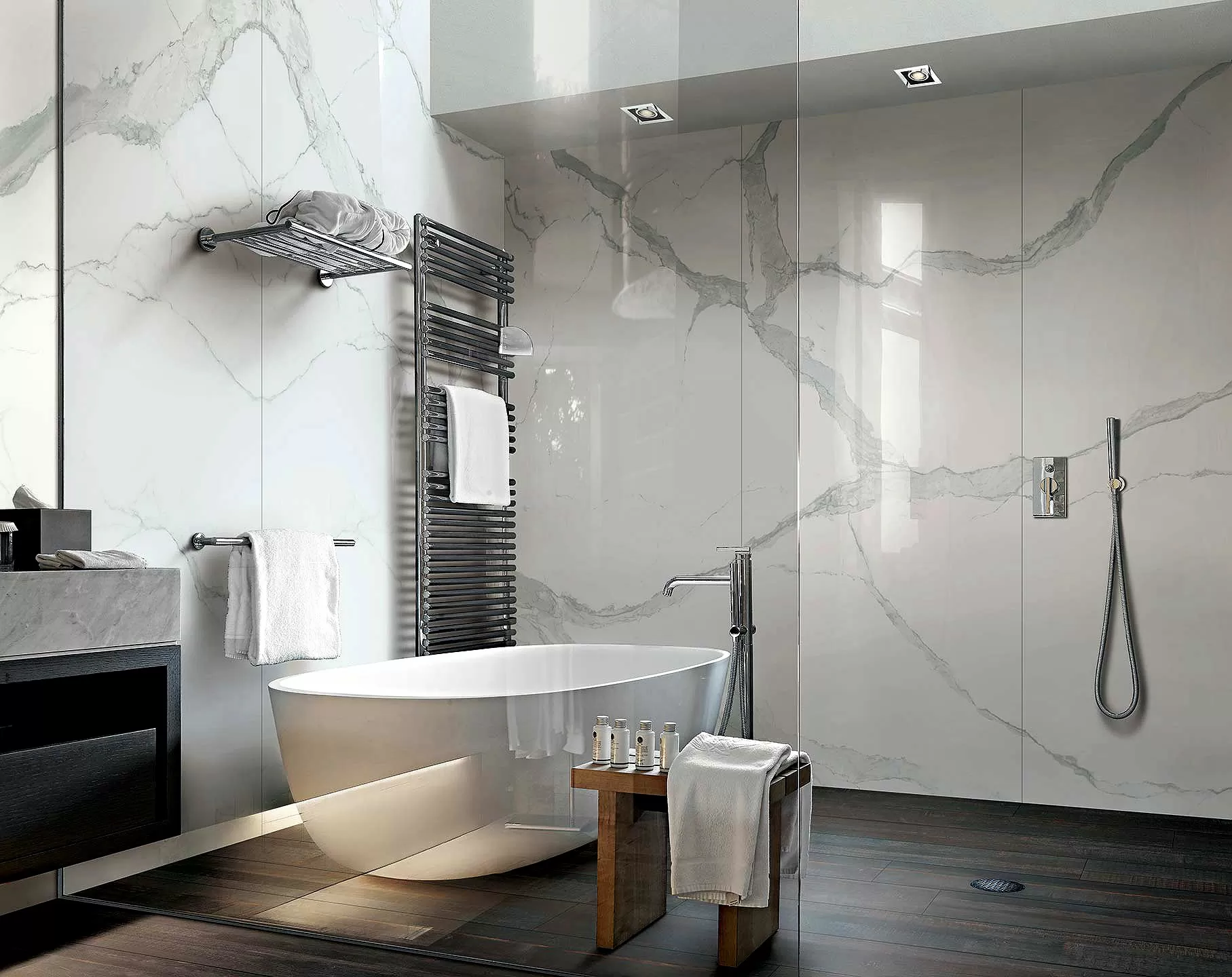 Керамогранит 757832 I Classici Statuario Soft Rett 6mm 120x280