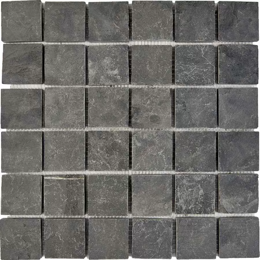 Мозаика PIX298 Slate Black из сланца 48х48 305х305