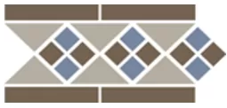 Керамогранит Border LISBON with 1 strip (Tr.01 Dots 29+11 Strips 29) 28х15