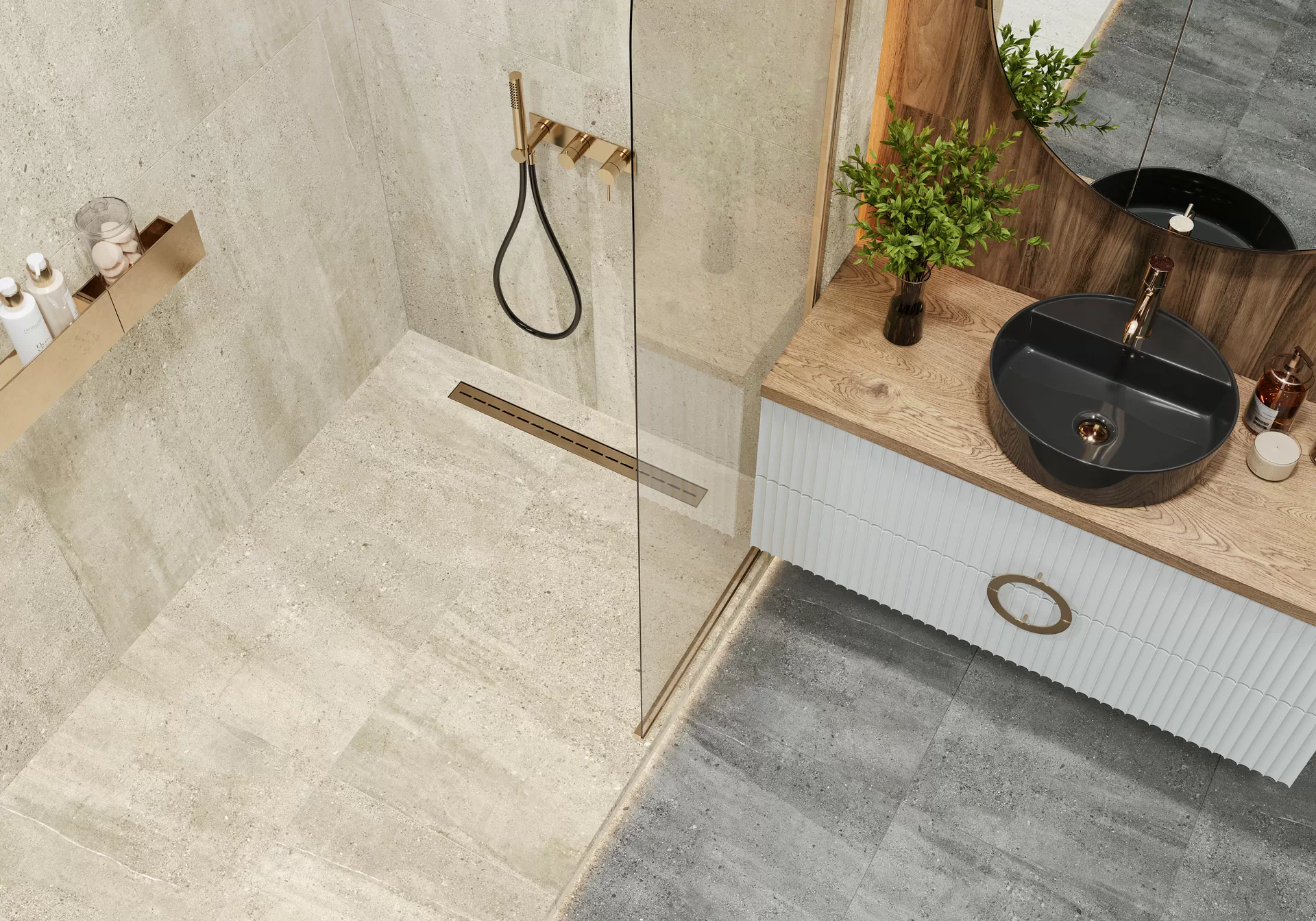 Керамогранит D60206M Romana Gris карвинг 600x600x9.5