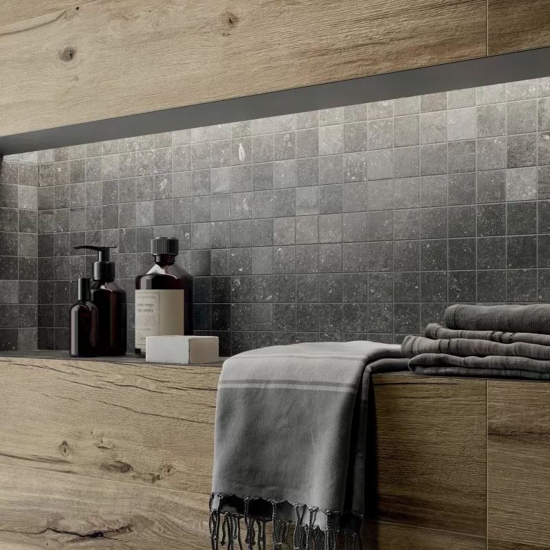 Керамогранит 0003688 Nordik Wood brown Rett 20x120