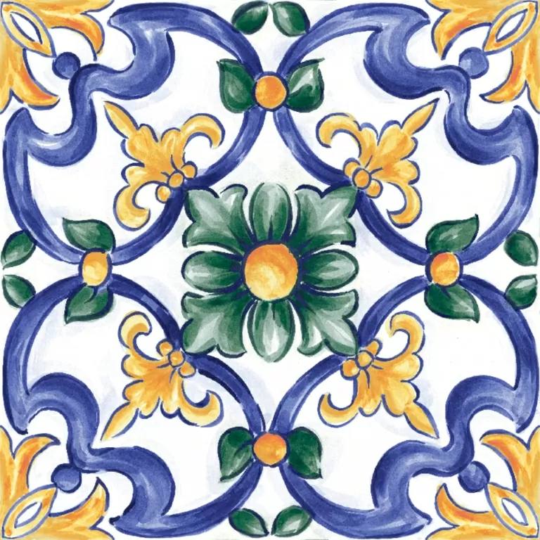 Керамогранит RC8J Amuri Decoro Maiolica Tappeto 3 Glossy RT 20х20