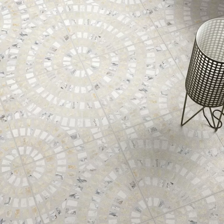 Керамогранит K949793LPR01VTE0 Marble-Beton Декор Круговой Темный 60x60